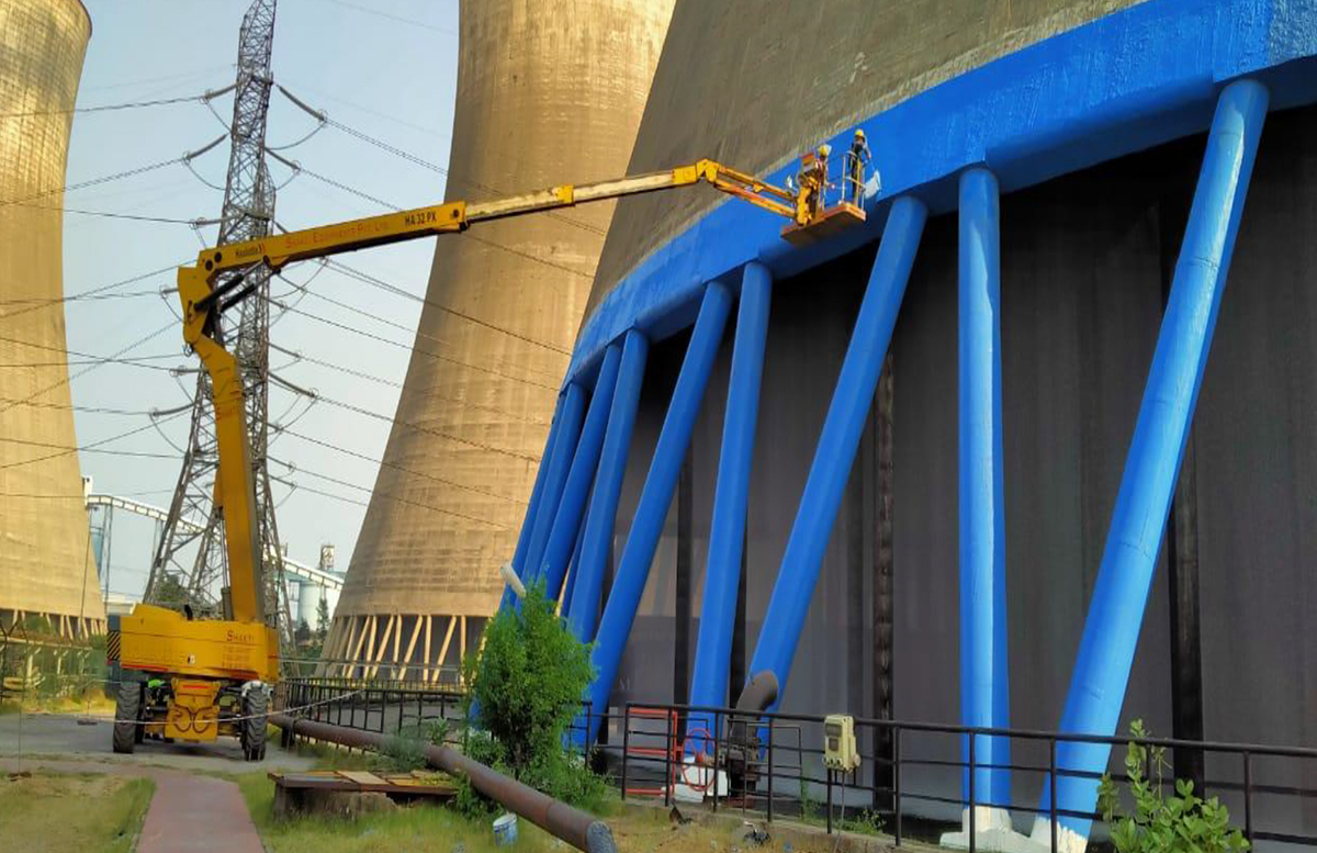 Painting & Coating of Cooling Tower